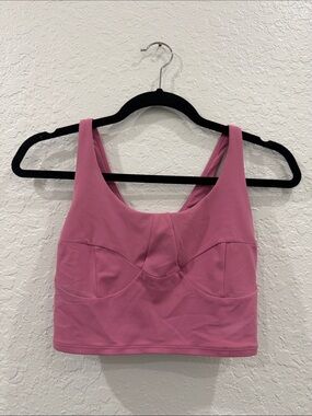 lululemon athletica Rose Pink Support Crop Tank